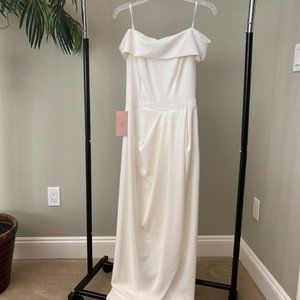 White BHLDN Bride/Bridesmaid Dress